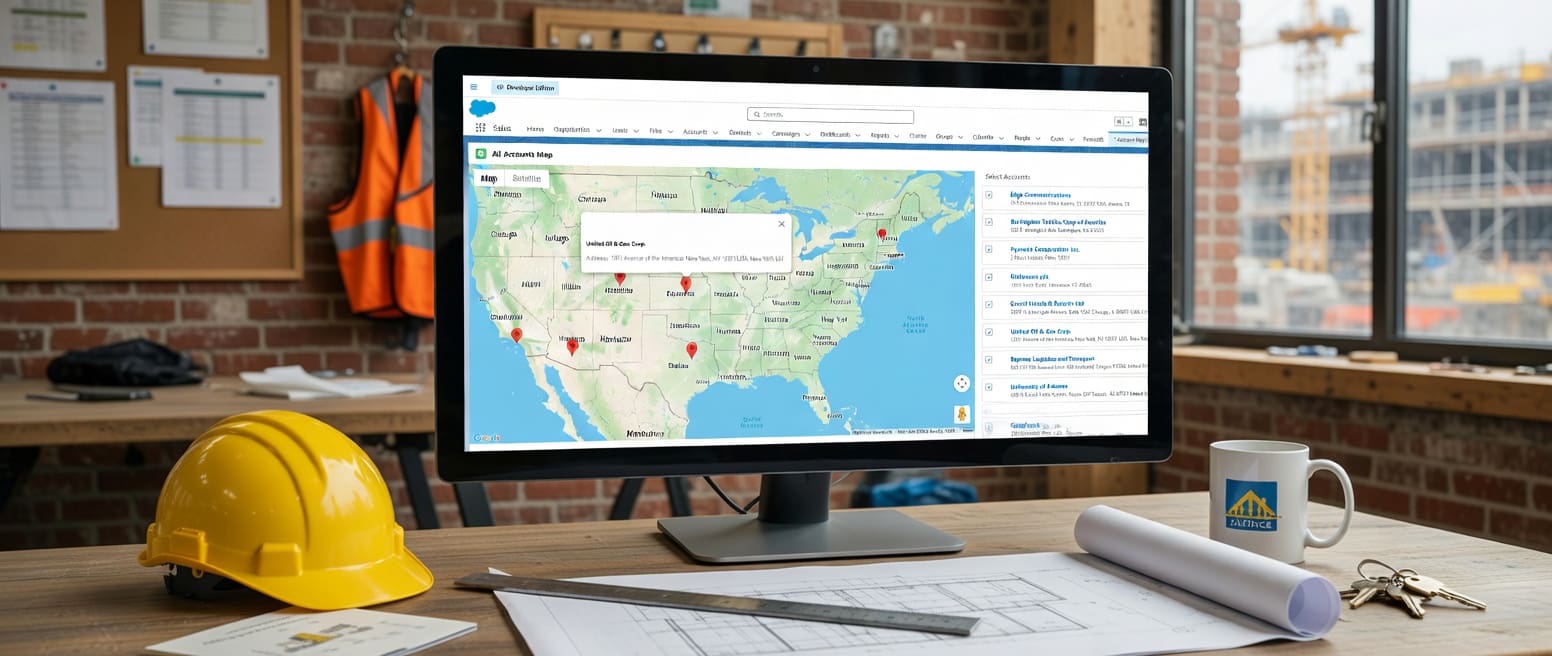 salesforce map construction